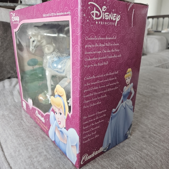 Disney Cinderella Porcelain Keepsake Doll & Horse Collectible NRFM Vintage - Picture 10 of 13